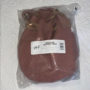 Freshly picked blush beehive bucket bag